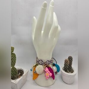 Vibrant Charm Bracelet with Multicolor Accents